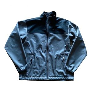 Columbia Mens Black Graphite Softshell Full Zip Jacket Size Large